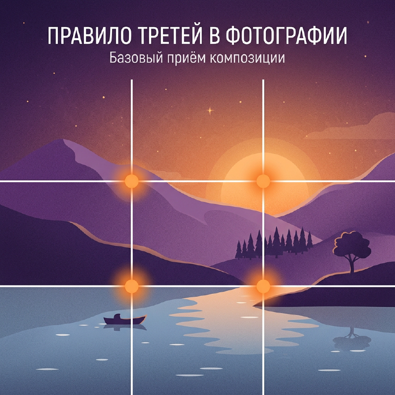 Схема правила третей